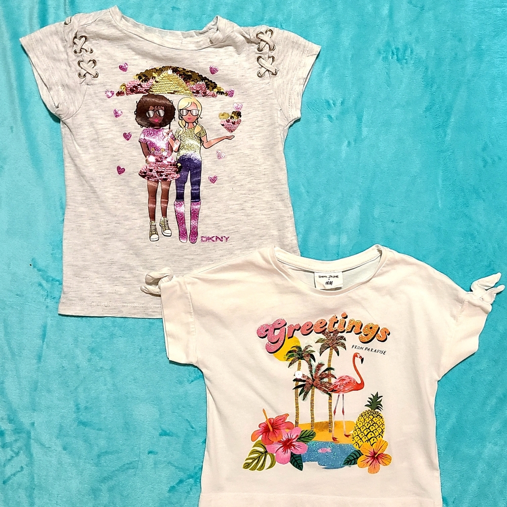 4T Embellished Tee Set